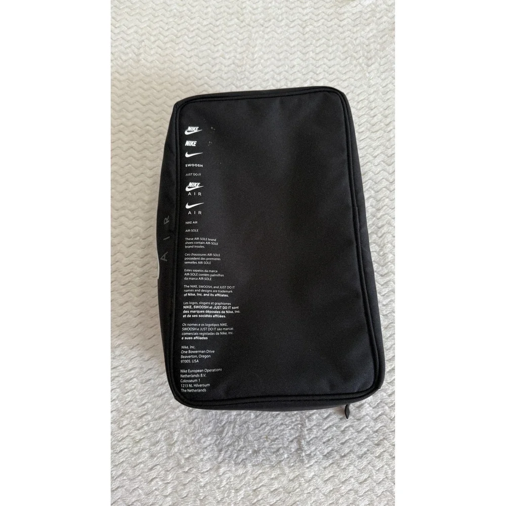 Nike Shoe Carry Bag Black White Grey Swoosh Air Travel Gym Organizer BA6149-011